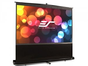 Elitescreens F135NWH 135 Diag 16 9 Floor Pull Up Sc