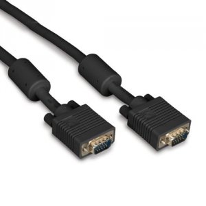 Black EVNPS06B-0010-MM Vga Video Cable With Ferrite Core, Black, Malem