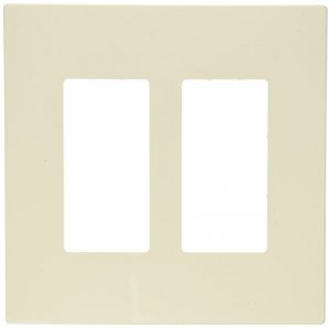 Insteon 2422-235 Wall Plate Double Light Almond White Box