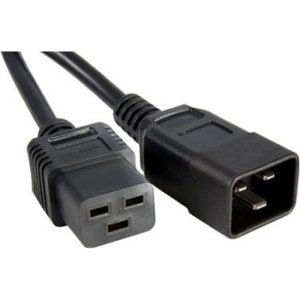 Unirise PWCD-C19C20-20A-01F-BLK 1ft Black C19-c20 Pdu Power Cord, Sjt,