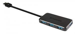 Transcend TS-HUB2K Usb 3.0 4-port Hub, Black