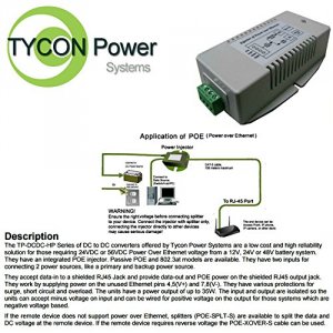 Tycon TP-DCDC2448GDHP 24vdcin, 802.3at Gigabit Poe+