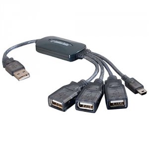 C2g 27402 4-port Usb 2.0 Hub Cable - Grey -  1 Year