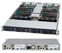 Supermicro CSE-809T-780B Superchassis 809t (black), Supports Twin Moth