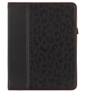 Griffin GB03848 Moxy Folio Big Cat Ipad2 3 4 Black Dk Red