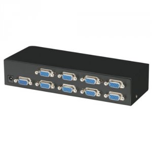 Black AC1056A-8 Compact Vga Video Splitter 8 Channel