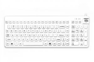 Used Man RCLP/W5 Sleek Low Profile Keyboard - Ergonomic White Design