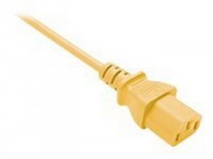 Unirise PWRC13C1404FYLW Power Cable 10amp 250v Svt Yellow 4ft Yellow