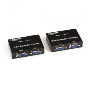 Black AC555A-R2 Vga Extender Kit 2 Port Local 2 Port R