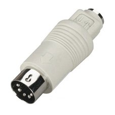 Black FA212-R2 Mini Din Adapter, 6-pin Mini Din Female