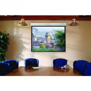 Da-lite 92666W Electric Projector Screen Designer Contour 84diag