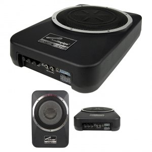 Audiopipe APLP800 Amplified 8 Active Enclosed Low Profile Subwoofer Sy