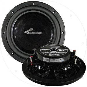 Audiopipe TSFA100 10 Shallow Mount Woofer 400w Max 4 Ohm Dvc