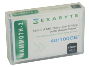 Exabyte 00573 Tape, 8mm Mammoth Ame, 2, 150m