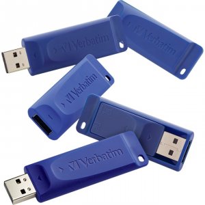 Verbatim 99121 8gb Usb Flash Drive - 5pk - Blue - 8 Gbusb - Blue - 5 P