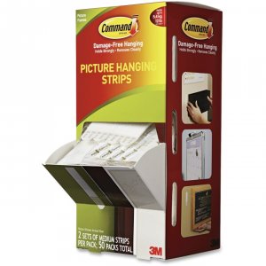 3m 17201CABPK Command Picture Hanging Strips Trial Pack, Medium 4strip