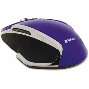 Verbatim 99017 Wireless Notebook 6-button Deluxe, Led Mouse, Purple