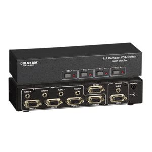 Black AC506A 4 X 1 Compact Vga Switch