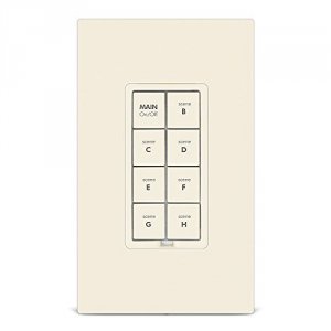 Insteon 2334225 8 Button Keypad - Light Almond