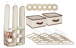 Delta SS2056-250 24pc Nursery Closet Set Beige