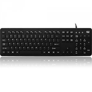 Adesso AKB-235UB Keyboard Akb-235ub Usb Antimicrobial Waterproof Deskt