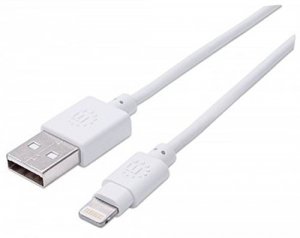 Manhattan 390842 6 Ft White Lightning Cable