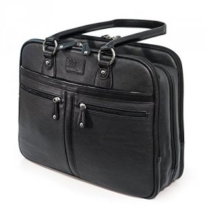 Mobile MEWVLB Verona 16in Laptoptablet Tote - Black - Vegan Leather-ta