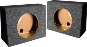 Qpower QTW12S Tw12 Empty Split Woofer Box Angle 12