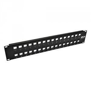 Tripp N062-032-KJ 32-port Keystone Blank Patch Panel Rj45 Usb Hdmi Cat