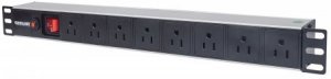 Intellinet 713993 8-way Power Strip With Onoff Switch And Overload Pro