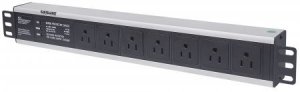 Intellinet 714013 7-way Power Strip With Surge Protection, 1.5u 19 Rac