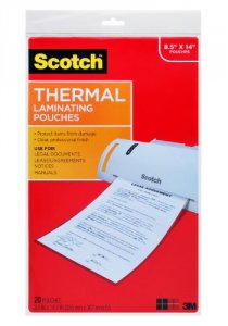 3m TP3855-20 Laminating Sheets  8.9 In X 14.4 In