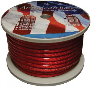 American 4GR Wire  4 Ga. Red 100 Ft. Roll(2104r)ab1666(r)