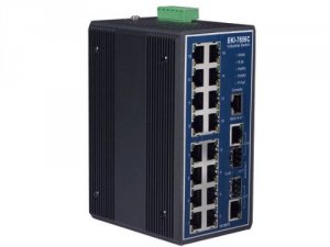 B+b EKI-7656C-AE 162g Combo Port Gigabit Managed Redundant Industrial 