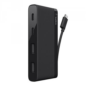 Belkin F4U090BTBLK Usb-c 4-port Mini Hub (also Known As Usb Type-c) - 