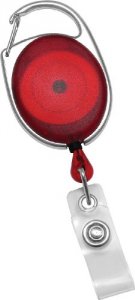 Brady 2120-7056 Translucent Red, Premier  Badge Reel, Cl