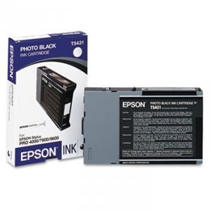 Original Epson T543100 Photo Black Ultrachrome Ink, 110 Ml, Stylus Pro