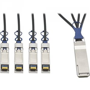 Tripp N281-03M-BK 40gbe Qsfp+ To 10gbe Sfp+ Passive Copper Breakout Ca