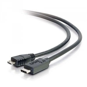 C2g 28850 3ft Usb 2.0 Usb-c To Usb Micro-b Cable Mm - Black