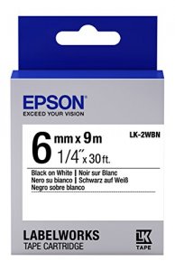 Epson LK-2WBN Label Works Labels Stnd Blkwht