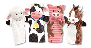 Melissa 9080 Farm Friends Hand Puppets       Puppets  Plush Puppets