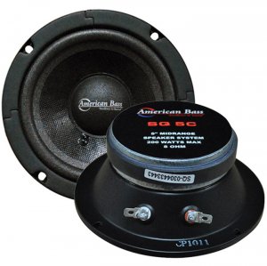 American SQ5C 5 Midrange Sealed Basket Speaker Black (sold Each) 200w 