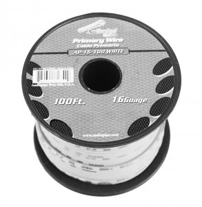 Audiopipe AP16100WH 16 Gauge 100ft White Primary Wire