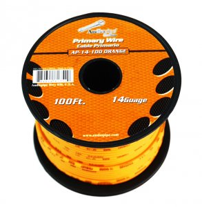 Audiopipe AP14100OR 14 Gauge 100ft Orange Primary Wiring - Premium Qua