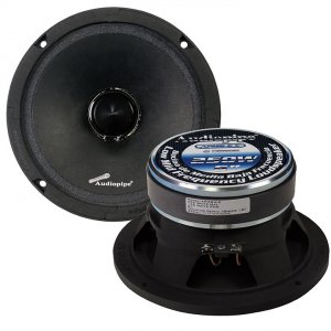 Audiopipe APMB6C Midbass 6  250 Watt;(sold Each)  30 Oz. Magnet; 1.5 V