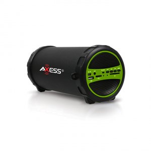 Axess SPBT1031GN Portable Bluetooth Indooroutdoor Green With Builtin 3