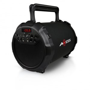 Axess SPBT1034BK Black Portable Bluetooth Indooroutdoor 2.1 Hifi Loud 