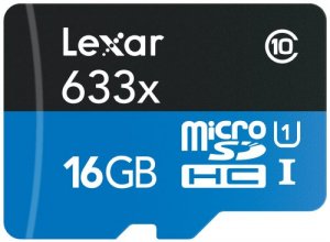 Lexar LSDMI16GBBNL633A High-performance 16gb 633x Microsdhc