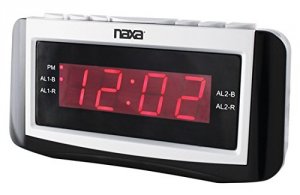 Naxa NRC-171 Naxa Pll Digital Alarm Clock With Amfm Radio, Snooze  Lar