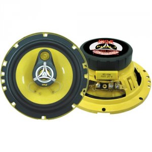 Pyle PLG6.3 Speaker 6.5 3-way  Gear 280watts; Yellow Basketcone